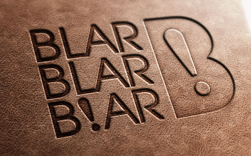 BlarBlarBlar-Leather Stamp