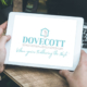 Dovecott logo and strap line on iPad