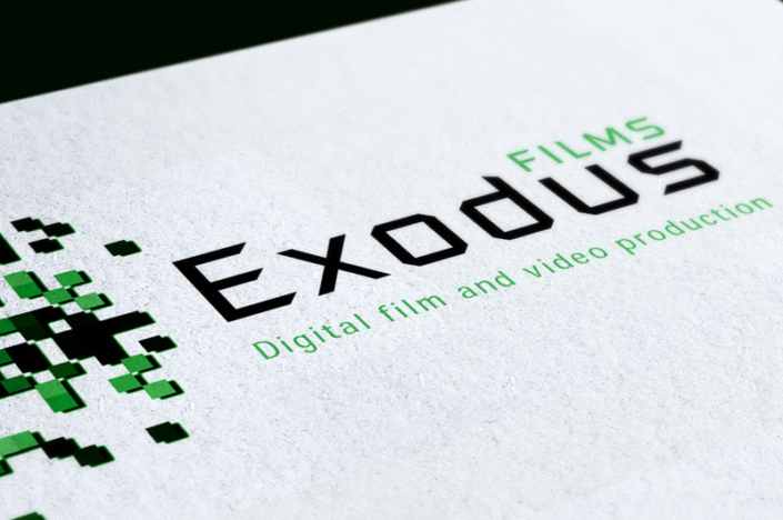 Exodus logo on letterhead close up