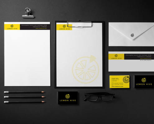 Lemon Hive identity & stationery design