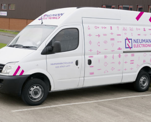 Neumann electronics van livery design