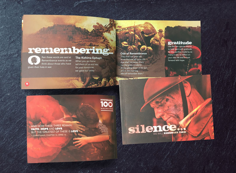 Silence Remembrance booklet