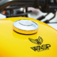 WASP Motorcycles logo on bike tank