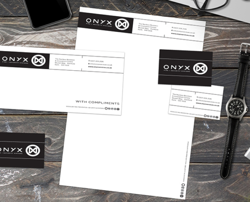 Onyx stationery