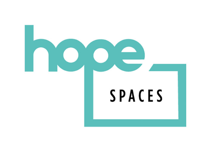 Hope Spaces London Sub-brand logo design. Bespoke drawn letterforms
